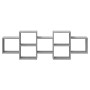 Estante de pared madera ingeniería gris Sonoma 129x18x42 cm de , Estantes y estanterías - Ref: Foro24-853223, Precio: 52,34 €...