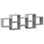 Estante de pared madera ingeniería gris Sonoma 129x18x42 cm de , Estantes y estanterías - Ref: Foro24-853223, Precio: 52,34 €...