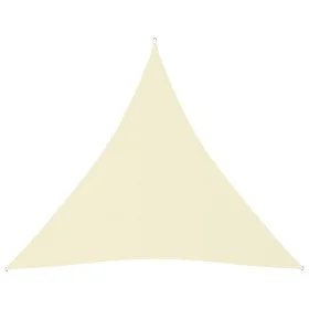 Toldo de vela triangular tela Oxford color crema 3x3x3 m de vidaXL, Sombrillas - Ref: Foro24-135225, Precio: 26,06 €, Descuen...