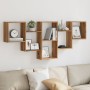 Estante de pared madera ingeniería roble artesanal 159x18x66 cm de , Estantes y estanterías - Ref: Foro24-853307, Precio: 48,...
