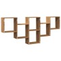 Estante de pared madera ingeniería roble artesanal 159x18x66 cm de , Estantes y estanterías - Ref: Foro24-853307, Precio: 48,...