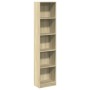 Estantería de madera de ingeniería roble Sonoma 40x24x176 cm de , Librerías y estanterías - Ref: Foro24-857794, Precio: 60,56...