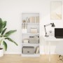 Estantería de madera de ingeniería blanca 60x24x143 cm de , Librerías y estanterías - Ref: Foro24-857812, Precio: 54,61 €, De...