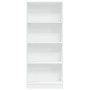 Estantería de madera de ingeniería blanca 60x24x143 cm de , Librerías y estanterías - Ref: Foro24-857812, Precio: 54,61 €, De...