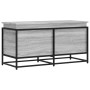 Caja de almacenaje con tapa madera gris Sonoma 100x40x51,5 cm de , Cestas para almacenaje - Ref: Foro24-848807, Precio: 79,65...