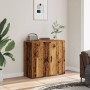Aparador madera de ingeniería madera envejecida 80x33x70 cm de , Aparadores - Ref: Foro24-857073, Precio: 75,75 €, Descuento: %