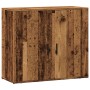 Aparador madera de ingeniería madera envejecida 80x33x70 cm de , Aparadores - Ref: Foro24-857073, Precio: 75,75 €, Descuento: %