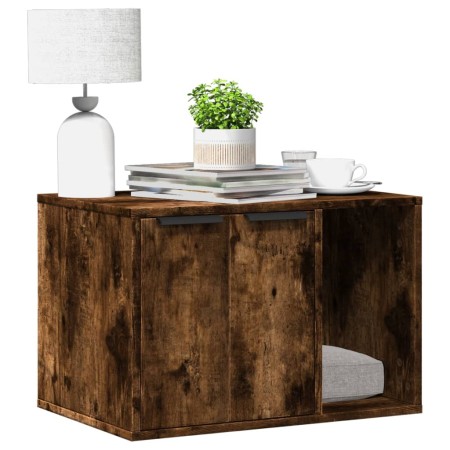 Mueble arenero para gatos madera roble ahumado 60x40x40 cm de , Mobiliario para gatos - Ref: Foro24-857728, Precio: 51,92 €, ...