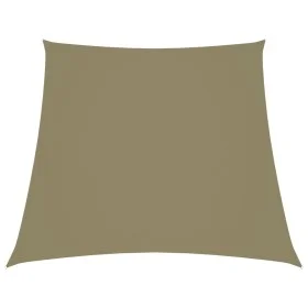 Toldo de vela trapezoidal de tela oxford beige 2/4x3 m de vidaXL, Sombrillas - Ref: Foro24-135186, Precio: 22,40 €, Descuento: %