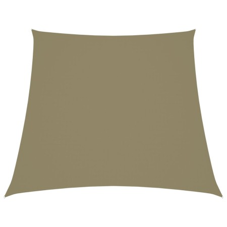 Toldo de vela trapezoidal de tela oxford beige 2/4x3 m de vidaXL, Sombrillas - Ref: Foro24-135186, Precio: 22,61 €, Descuento: %
