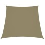Toldo de vela trapezoidal de tela oxford beige 2/4x3 m de vidaXL, Sombrillas - Ref: Foro24-135186, Precio: 22,61 €, Descuento: %
