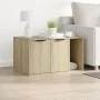 Mueble arenero para gatos madera roble Sonoma 80x50x45 cm de , Mobiliario para gatos - Ref: Foro24-857735, Precio: 82,66 €, D...