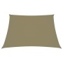 Toldo de vela trapezoidal de tela oxford beige 2/4x3 m de vidaXL, Sombrillas - Ref: Foro24-135186, Precio: 22,61 €, Descuento: %