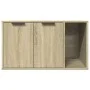 Mueble arenero para gatos madera roble Sonoma 80x50x45 cm de , Mobiliario para gatos - Ref: Foro24-857735, Precio: 82,66 €, D...