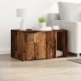 Mueble arenero de gatos madera ingeniería envejecida 80x50x45cm de , Mobiliario para gatos - Ref: Foro24-857740, Precio: 75,1...
