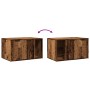 Mueble arenero de gatos madera ingeniería envejecida 80x50x45cm de , Mobiliario para gatos - Ref: Foro24-857740, Precio: 75,1...