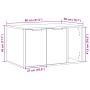 Mueble arenero de gatos madera ingeniería envejecida 80x50x45cm de , Mobiliario para gatos - Ref: Foro24-857740, Precio: 75,1...