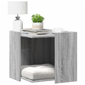 Mueble arenero para gatos madera gris Sonoma 53x53x51 cm de , Mobiliario para gatos - Ref: Foro24-857756, Precio: 55,09 €, De...