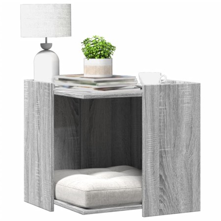 Mueble arenero para gatos madera gris Sonoma 53x53x51 cm de , Mobiliario para gatos - Ref: Foro24-857756, Precio: 55,09 €, De...