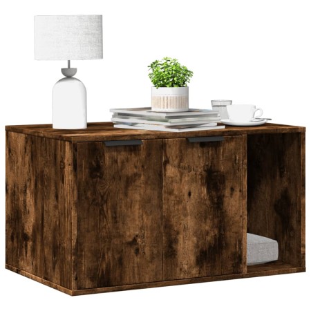 Mueble arenero para gatos madera roble ahumado 80x50x45 cm de , Mobiliario para gatos - Ref: Foro24-857737, Precio: 74,87 €, ...