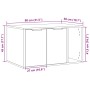 Mueble arenero para gatos madera roble ahumado 80x50x45 cm de , Mobiliario para gatos - Ref: Foro24-857737, Precio: 74,87 €, ...