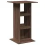Mesa alta bar con almacenaje madera marrón roble 60x60x102 cm de , Mesas de cocina y de comedor - Ref: Foro24-854334, Precio:...