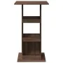Mesa alta bar con almacenaje madera marrón roble 60x60x102 cm de , Mesas de cocina y de comedor - Ref: Foro24-854334, Precio:...