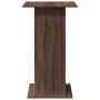 Mesa alta bar con almacenaje madera marrón roble 60x60x102 cm de , Mesas de cocina y de comedor - Ref: Foro24-854334, Precio:...