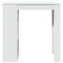 Mesa bar con estantes madera ingeniería blanca 102x50x103,5 cm de , Mesas de cocina y de comedor - Ref: Foro24-854355, Precio...