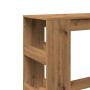 Mesa alta con estantes madera roble artisian 90x40x103,5 cm de , Mesas de cocina y de comedor - Ref: Foro24-854381, Precio: 8...
