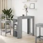 Mesa alta bar con estantes gris Sonoma 102x50x103,5 cm de , Mesas de cocina y de comedor - Ref: Foro24-854360, Precio: 75,65 ...
