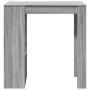 Mesa alta bar con estantes gris Sonoma 102x50x103,5 cm de , Mesas de cocina y de comedor - Ref: Foro24-854360, Precio: 75,65 ...