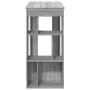 Mesa alta bar con estantes gris Sonoma 102x50x103,5 cm de , Mesas de cocina y de comedor - Ref: Foro24-854360, Precio: 76,64 ...