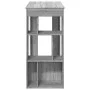 Mesa alta bar con estantes gris Sonoma 102x50x103,5 cm de , Mesas de cocina y de comedor - Ref: Foro24-854360, Precio: 75,65 ...