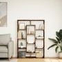 Estantería de madera de ingeniería roble ahumado 102x29x143 cm de , Librerías y estanterías - Ref: Foro24-3310302, Precio: 10...