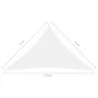 Toldo de vela triangular tela Oxford blanco 4x4x5,8 m de vidaXL, Sombrillas - Ref: Foro24-135287, Precio: 36,48 €, Descuento: %
