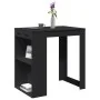 Tall black engineered wood bar table 102x70x103.5 cm by , Kitchen and dining tables - Ref: Foro24-3309322, Price: 130,45 €, D...