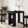 Tall black engineered wood bar table 102x70x103.5 cm by , Kitchen and dining tables - Ref: Foro24-3309322, Price: 130,45 €, D...
