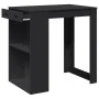 Tall black engineered wood bar table 102x70x103.5 cm by , Kitchen and dining tables - Ref: Foro24-3309322, Price: 130,45 €, D...