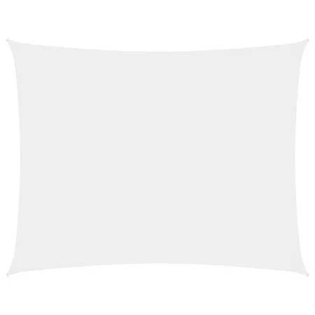 Toldo de vela rectangular tela Oxford blanco 6x7 m de vidaXL, Sombrillas - Ref: Foro24-135277, Precio: 109,20 €, Descuento: %