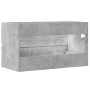 Armario para lavabo contrachapada gris hormigón 90x38,5x45 cm de , Muebles de baño - Ref: Foro24-856248, Precio: 54,45 €, Des...