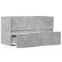 Armario para lavabo contrachapada gris hormigón 90x38,5x45 cm de , Muebles de baño - Ref: Foro24-856248, Precio: 54,45 €, Des...