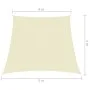 Toldo de vela trapezoidal tela oxford color crema 4/5x4 m de vidaXL, Sombrillas - Ref: Foro24-135244, Precio: 75,07 €, Descue...