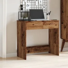Holzschreibtisch, Ingenieurholz, gealtert, 80x40x75 cm. von , Schreibtische - Ref: Foro24-855992, Preis: 65,19 €, Rabatt: %