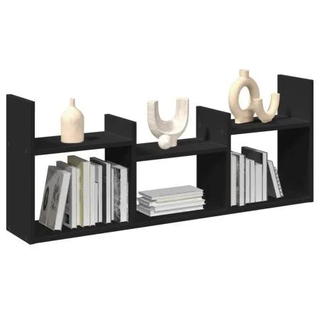 Armario de pared madera de ingeniería negro 100x18x40 cm de , Estantes y estanterías - Ref: Foro24-854797, Precio: 32,79 €, D...