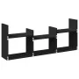 Armario de pared madera de ingeniería negro 100x18x40 cm de , Estantes y estanterías - Ref: Foro24-854797, Precio: 32,79 €, D...
