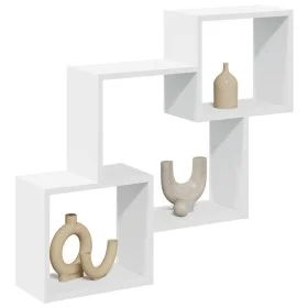 Armario de pared madera de ingeniería blanco 78x18x71 cm de , Estantes y estanterías - Ref: Foro24-854805, Precio: 28,04 €, D...