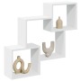 Armario de pared madera de ingeniería blanco 78x18x71 cm de , Estantes y estanterías - Ref: Foro24-854805, Precio: 28,39 €, D...