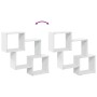 Armario de pared madera de ingeniería blanco 78x18x71 cm de , Estantes y estanterías - Ref: Foro24-854805, Precio: 28,39 €, D...