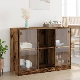 Aparador de madera de ingeniería envejecida 102x37x75,5 cm de , Aparadores - Ref: Foro24-3318724, Precio: 117,67 €, Descuento: %